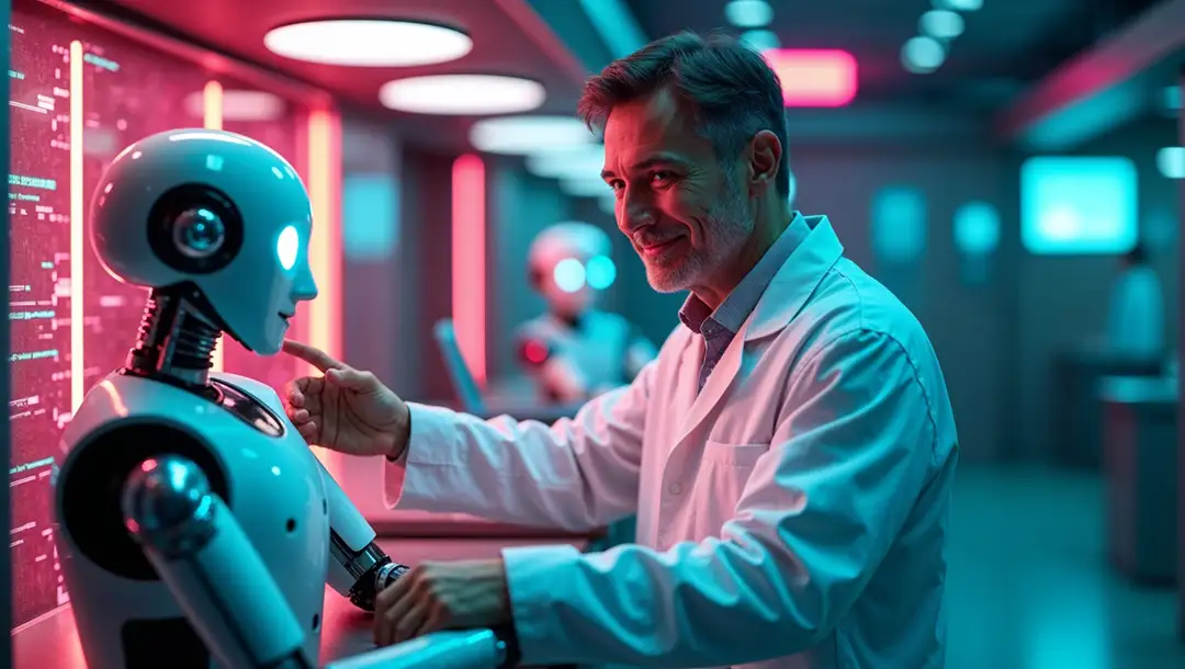 scientist-with-humanoid-robot