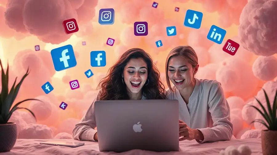 two-women-smiling-at-a-laptop
