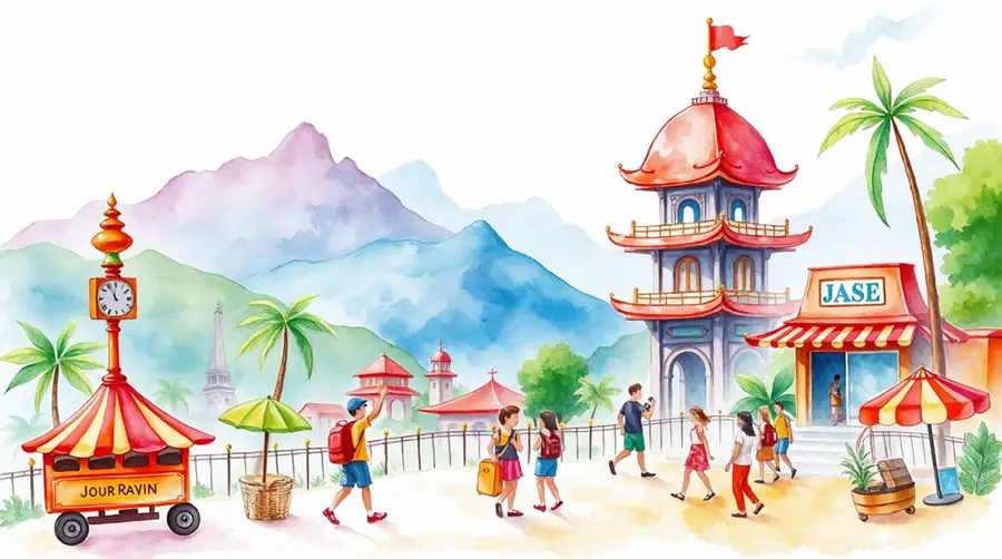 watercolor-scene-of-kids-exploring