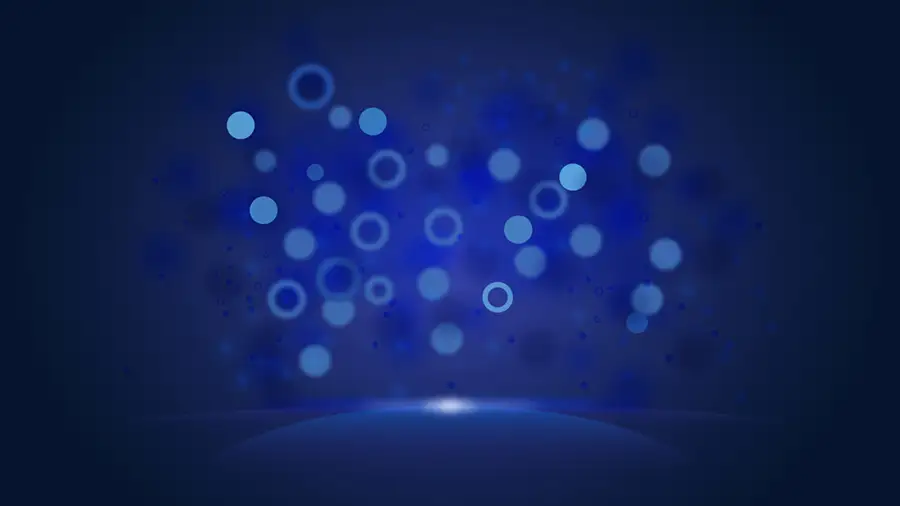 blue-glowing-bokeh-background