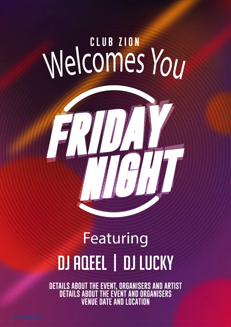 colorful-friday-night-party-poster