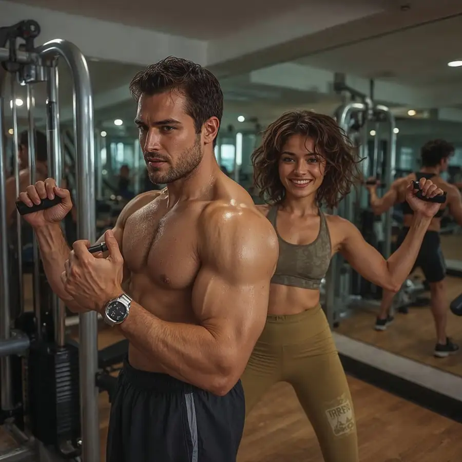 fit-couple-training-together-at-the-gym