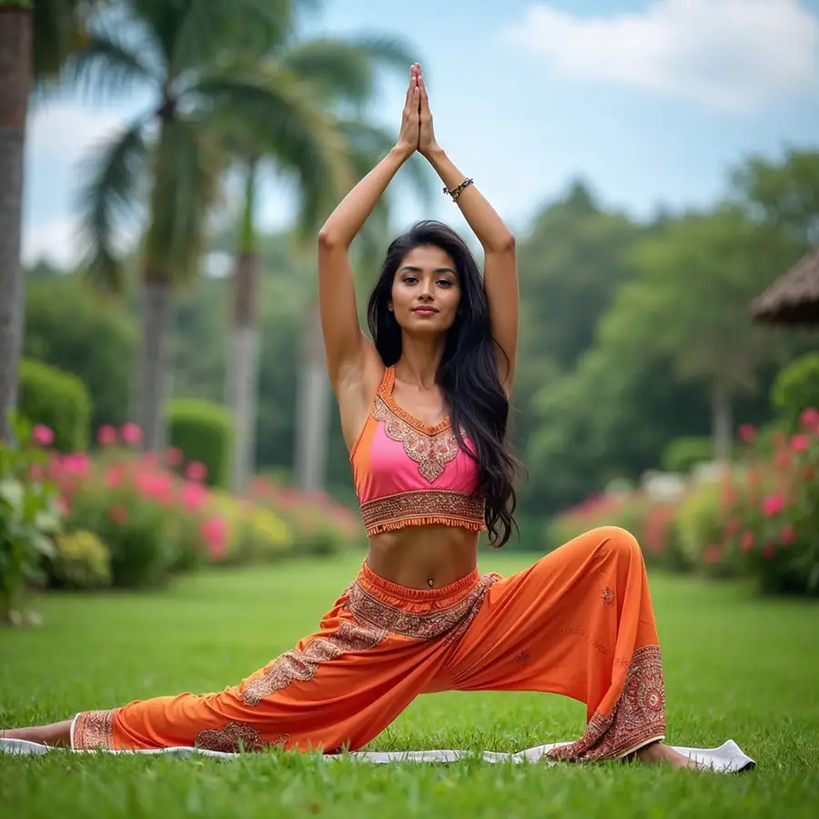 indian-woman-in-colourful-yoga-wear