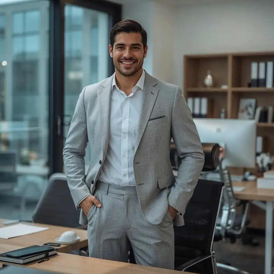 smiling-businessman-in-a-grey-suit