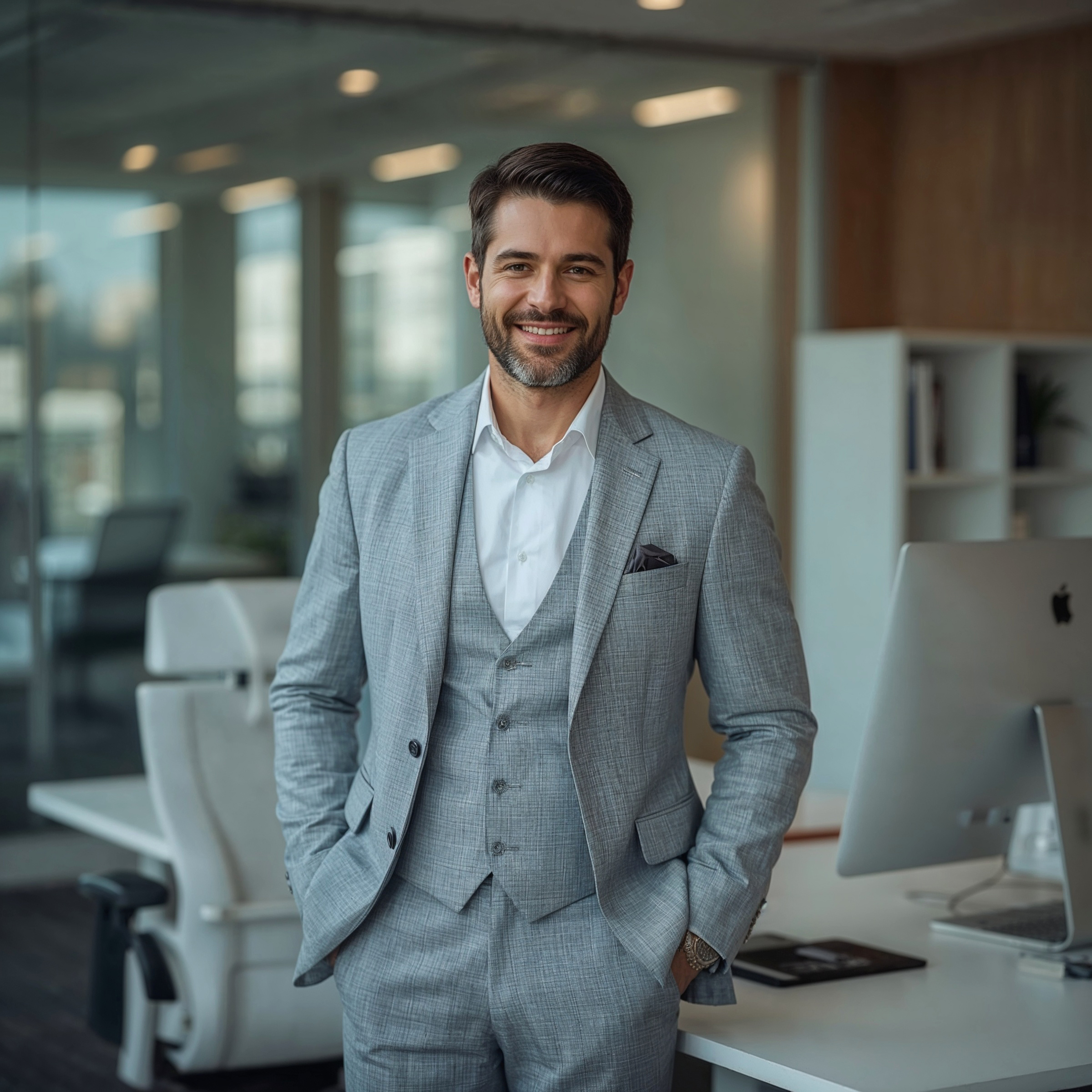 smiling-businessman-in-a-modern-office