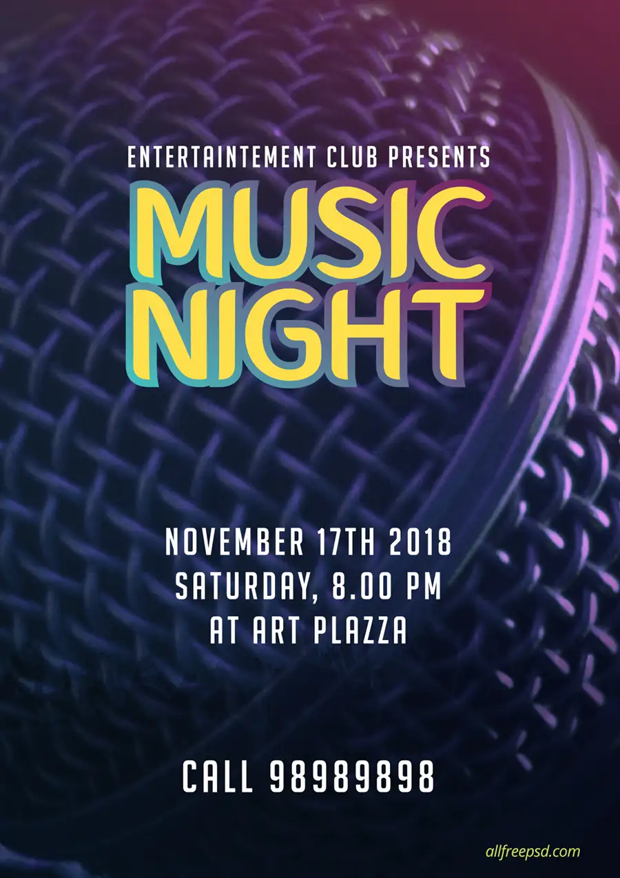 the-vibrant-music-night-poster