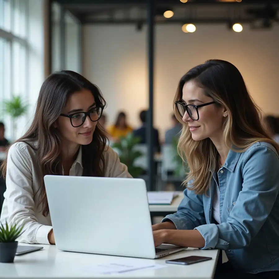 two-women-working-on-a-laptop