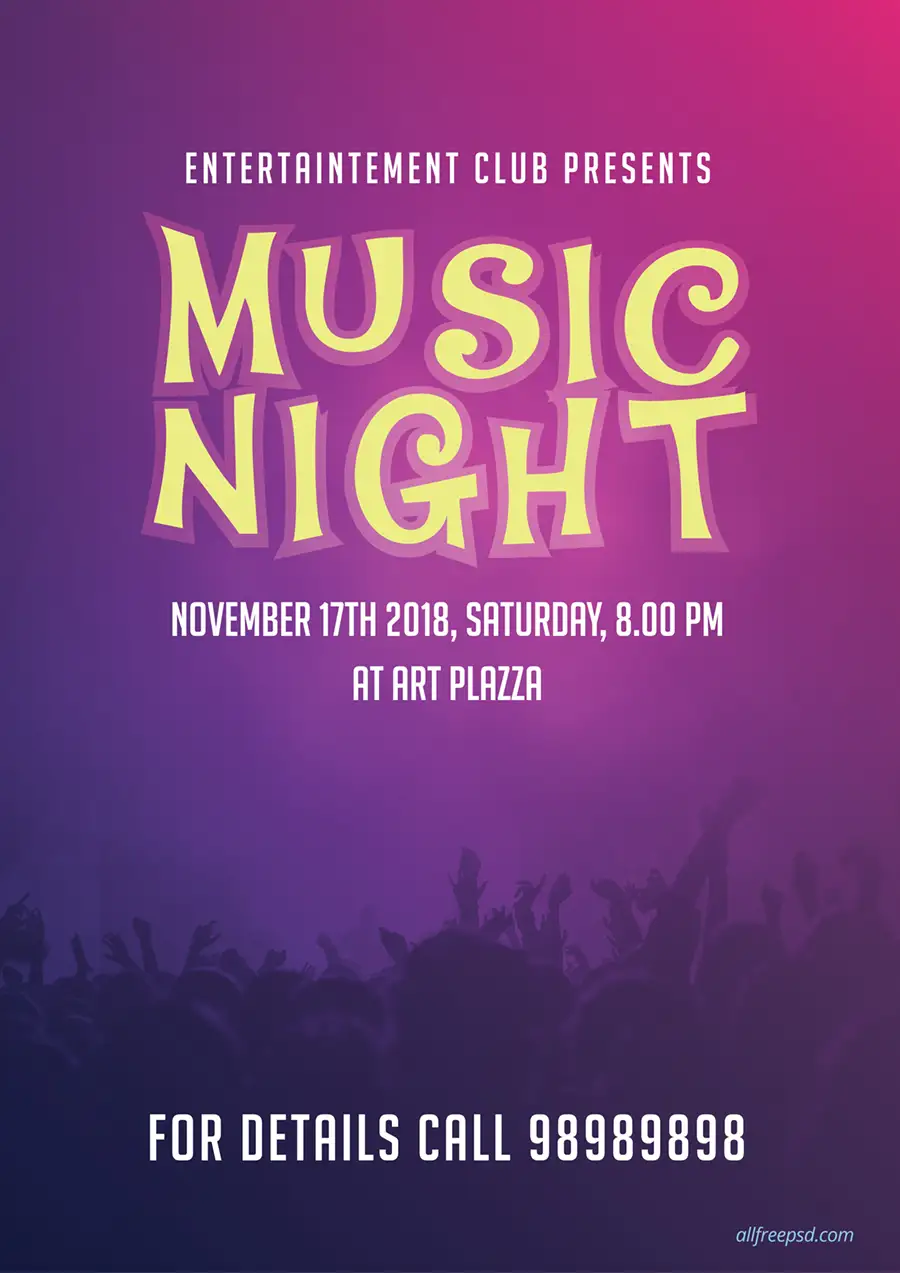 vibrant-music-night-poster