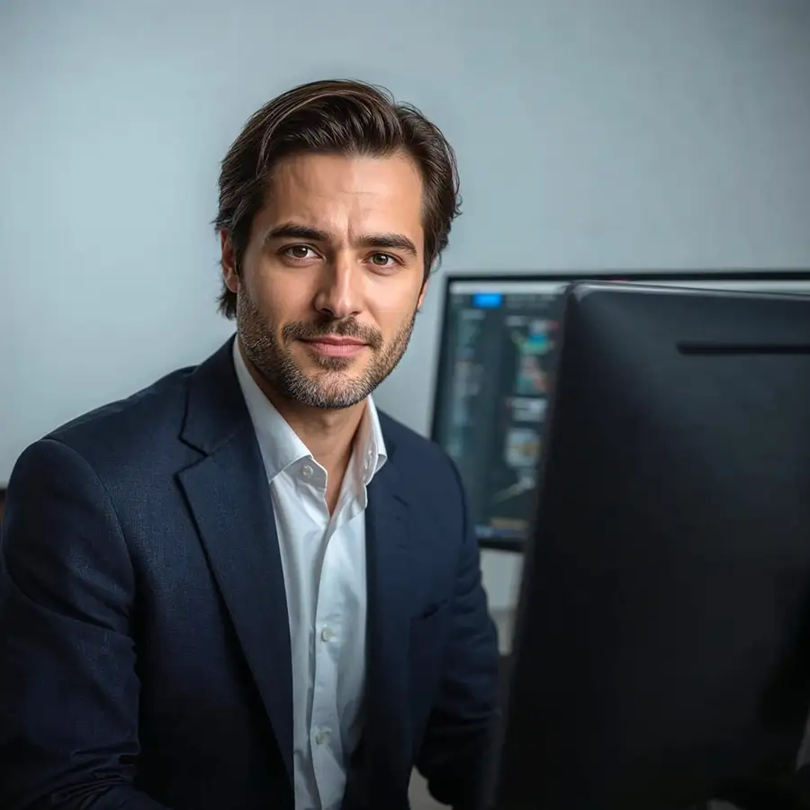 young-male-professional-at-a-computer