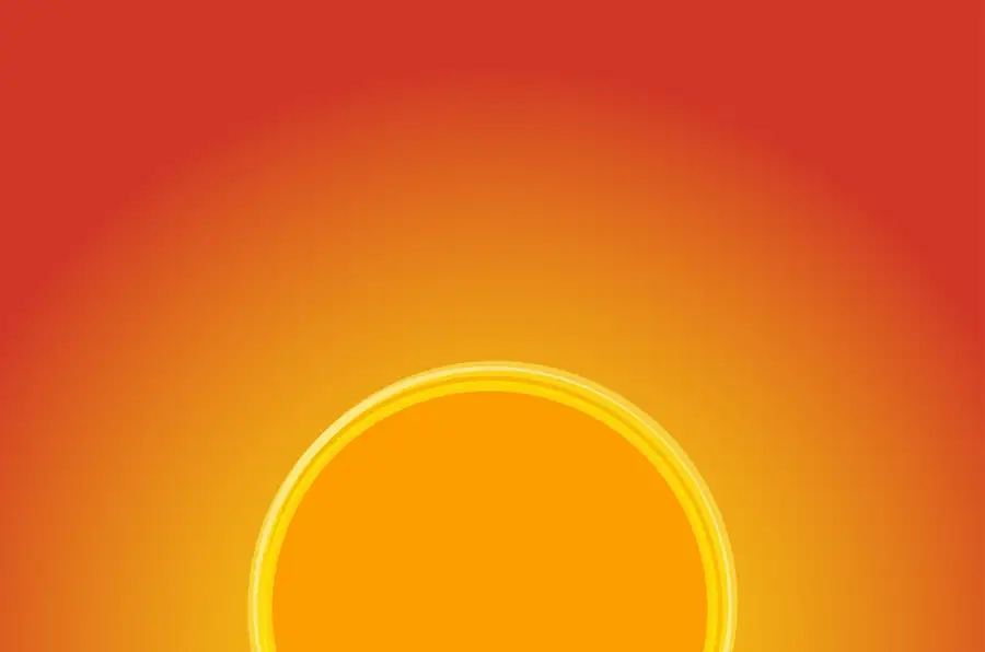 background-with-glowing-sun-design