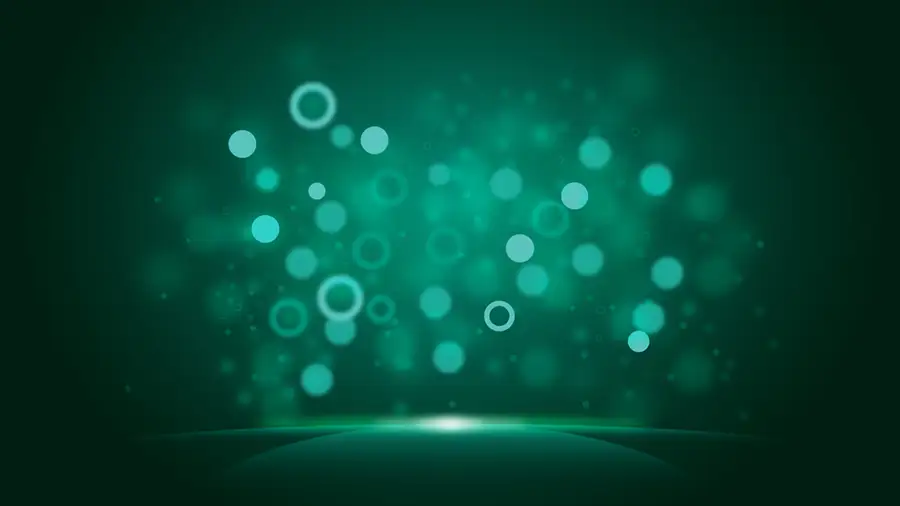 glowing-green-bokeh-background