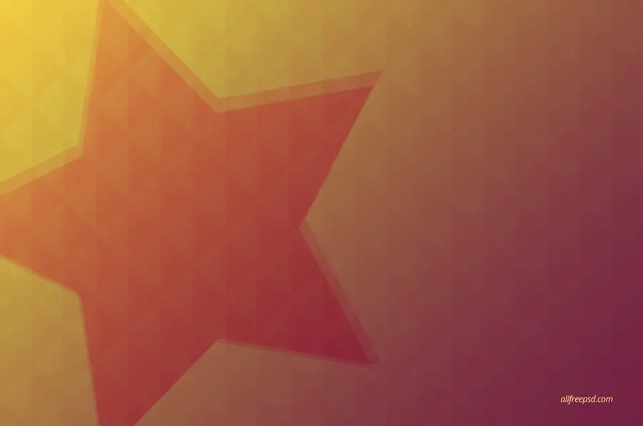red-star-and-warm-gradient-tones