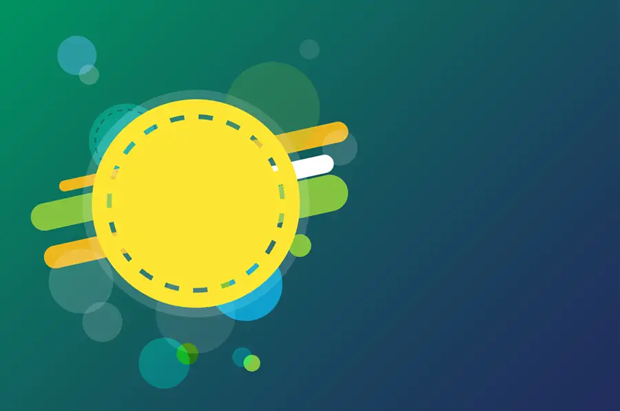 yellow-circle-with-colorful-elements