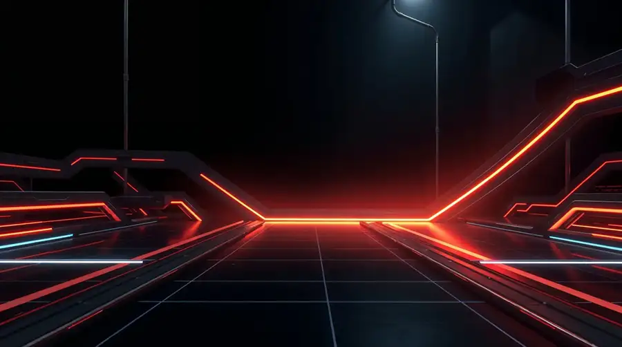 background-with-glowing-neon-red-lights