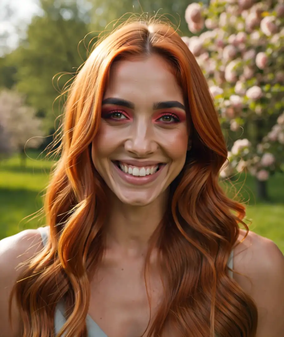 cheerful-red-haired-woman-with-vibrant