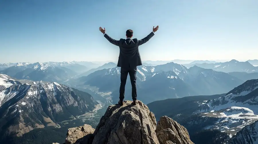 man-in-a-suit-standing-on-a-mountain-peak