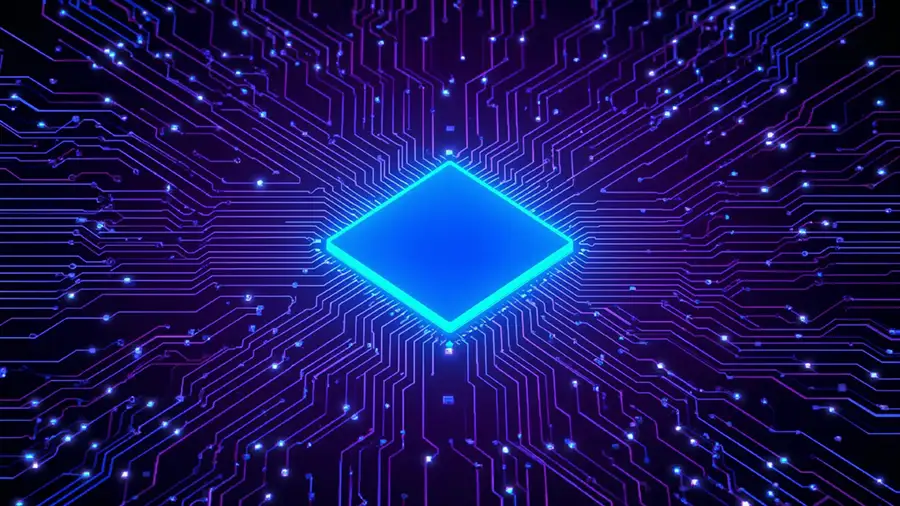 neon-glowing-microchip-with-circuit-lines