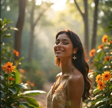smiling-indian-woman-in-a-floral-dress