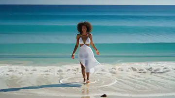 woman-walking-on-a-tropical-beach