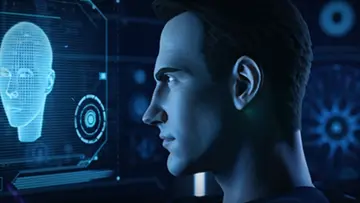 man-studying-a-holographic-face-scan