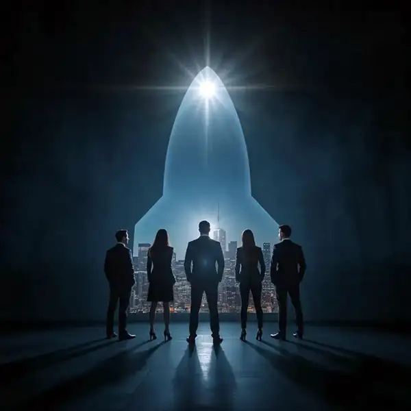 business-team-in-a-rocket-shaped-window