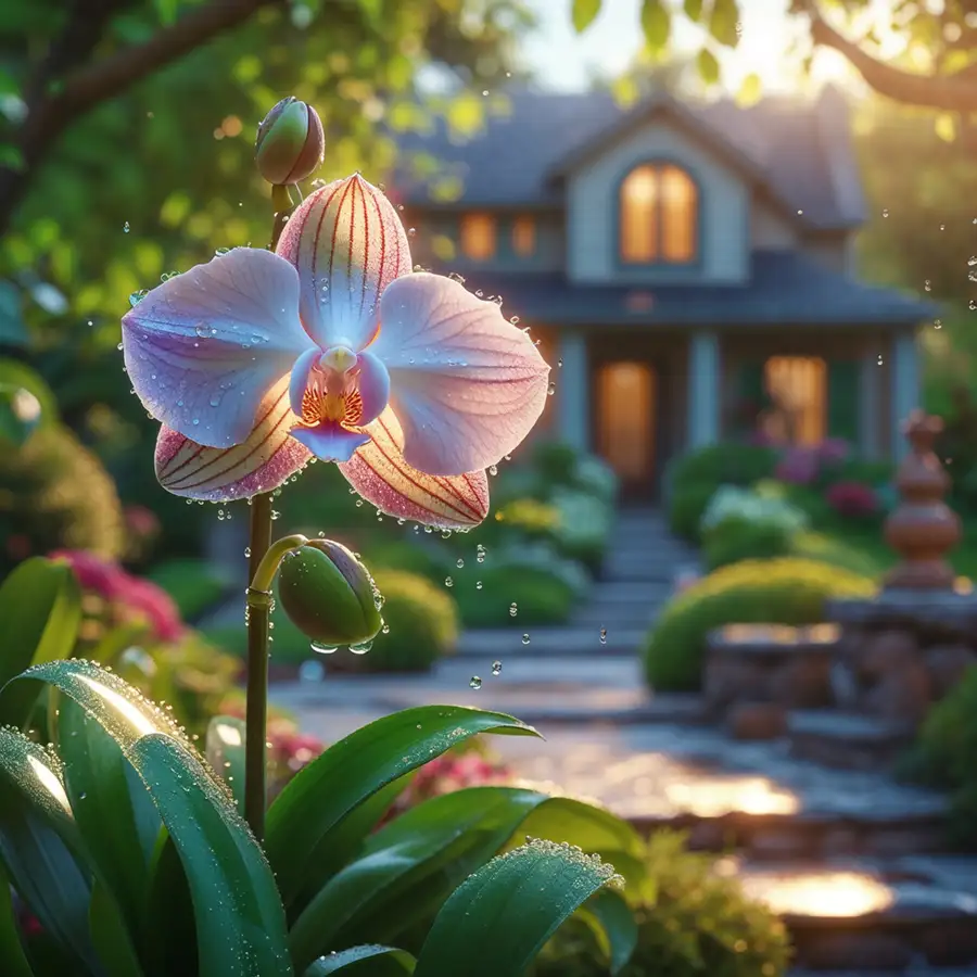 fresh-orchid-in-bloom-with-dew-drops