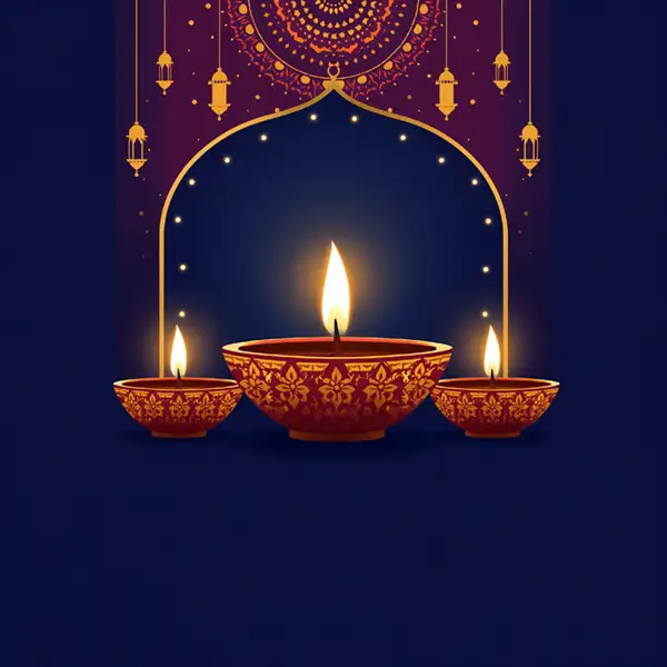 beautiful-diyas-on-a-festive-background