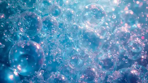beautiful-macro-shot-of-blue-water-bubbles