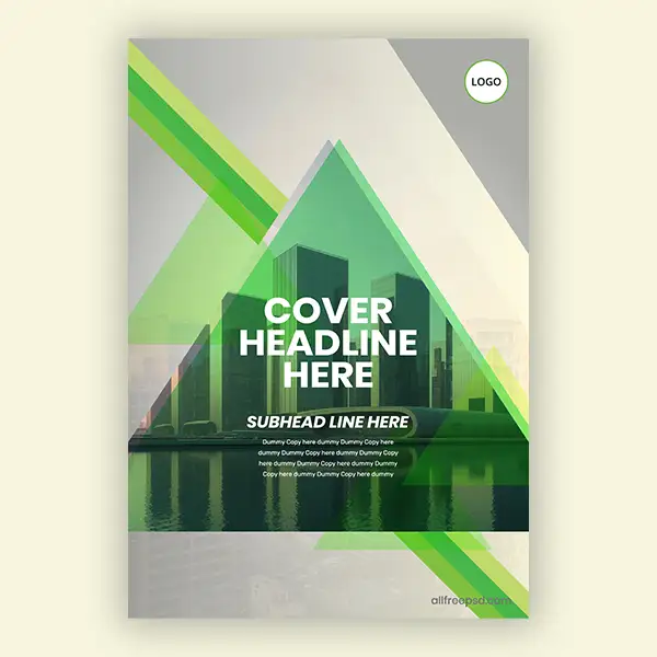 brochure-with-geometric-green-elements