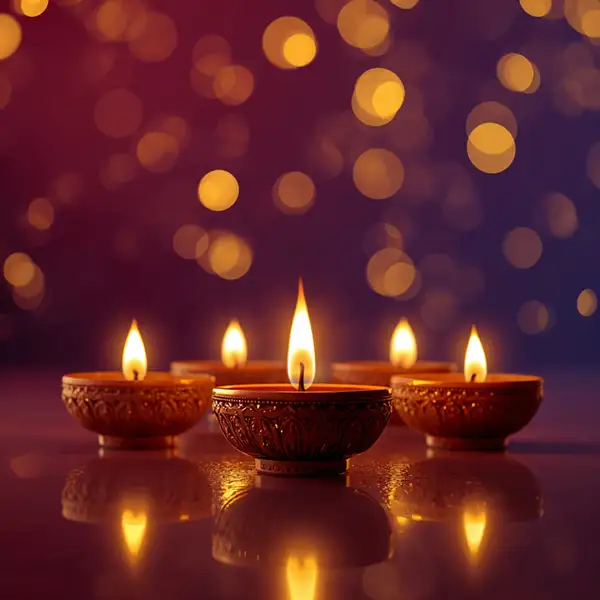 decorative-diyas-glowing-on-diwali-night