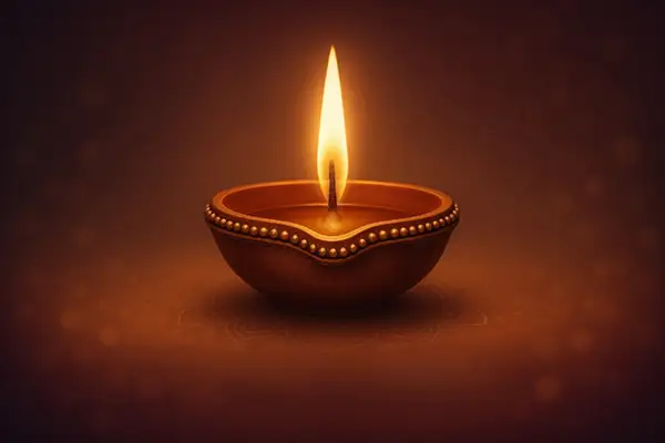 diwali-diya-with-golden-glow