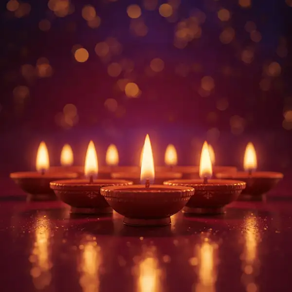 glowing-diwali-diyas-in-a-row
