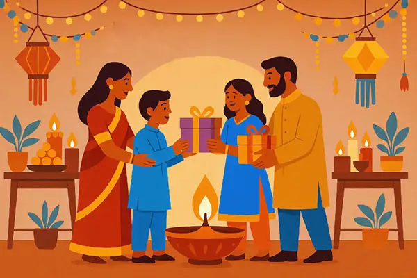 indian-family-celebrating-diwali-with-gifts