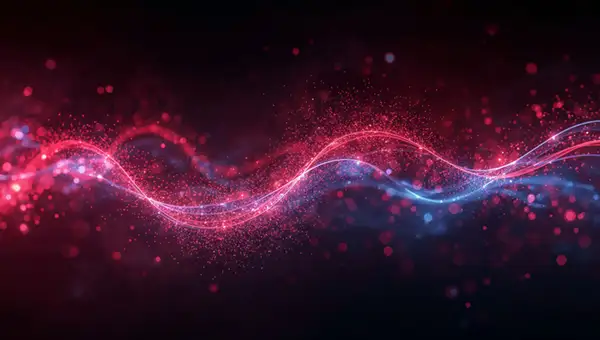 vibrant-red-and-blue-light-waves