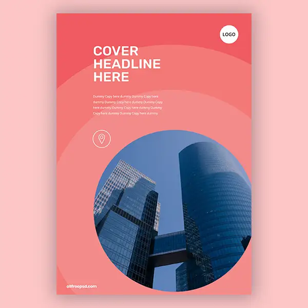 brochure-with-a-red-circle-and-skyscraper