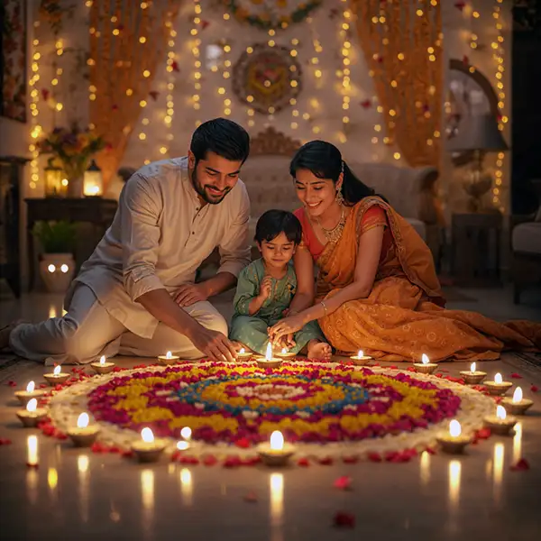 family-celebrating-diwali