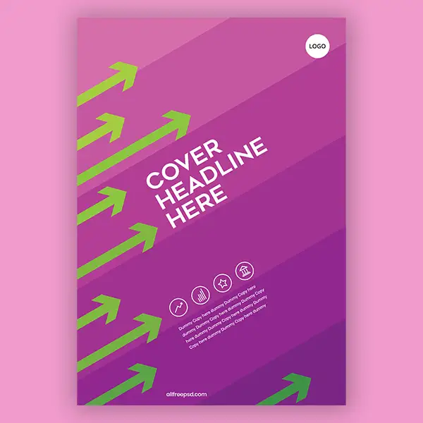 green-arrows-on-a-purple-background