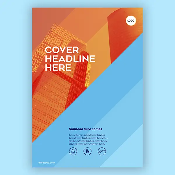 skyscrapers-with-orange-and-blue-design