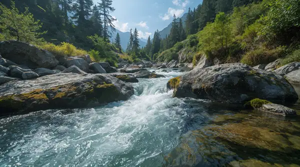 crystal-clear-mountain-river-flowing