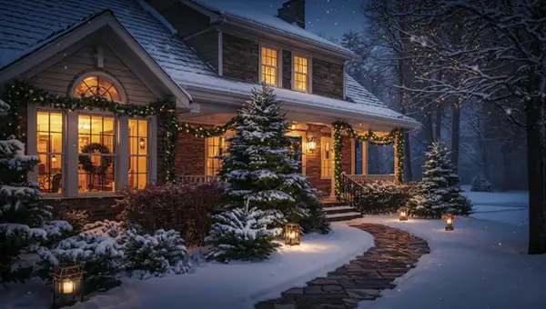 cozy-winter-house-decorated-christmas-lights