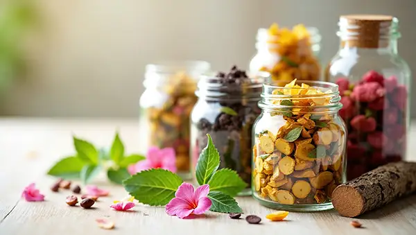 herbal-ingredients-in-glass-jars