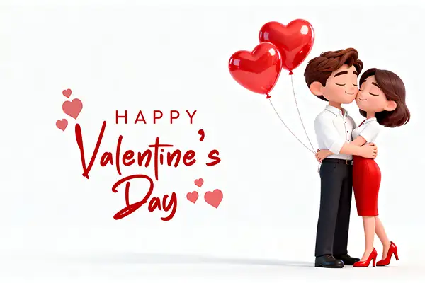 cute-3d-couple-with-heart-balloons