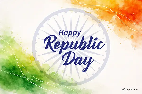 republic-day-watercolour-tricolour