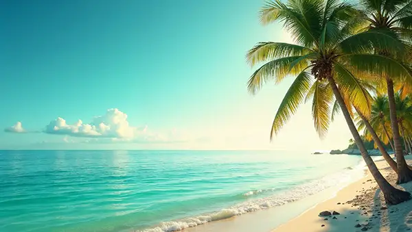 tropical-beach-with-palm-trees