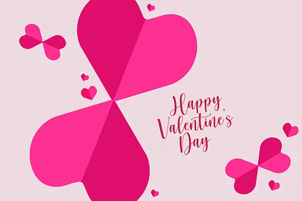 abstract-pink-heart-clover