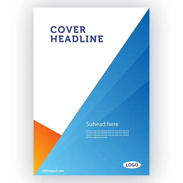 blue-cover-page-template