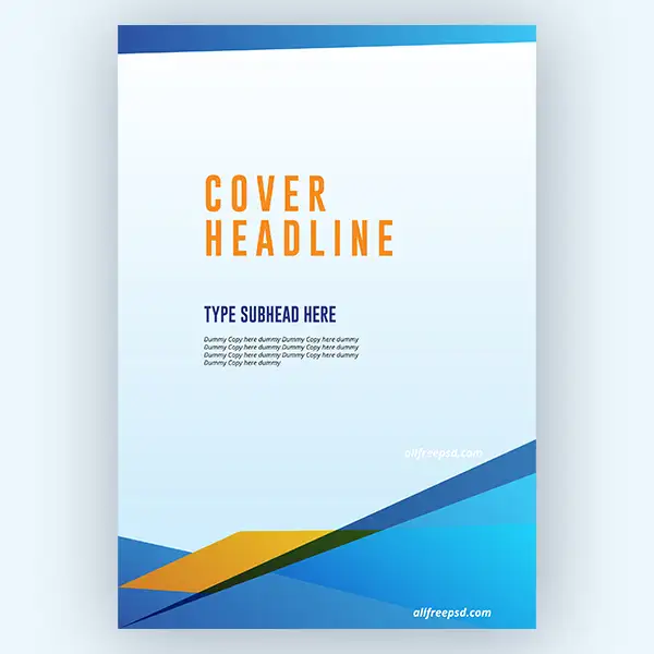 template-with-blue-geometric-shapes