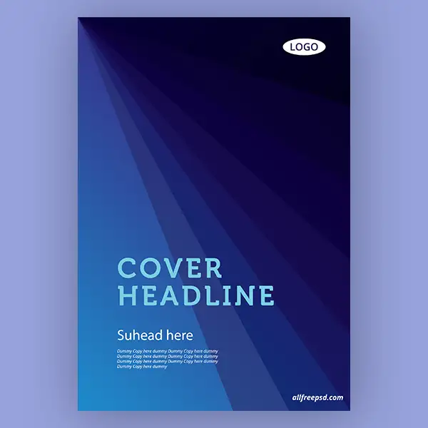 template-with-clean-gradient-layout