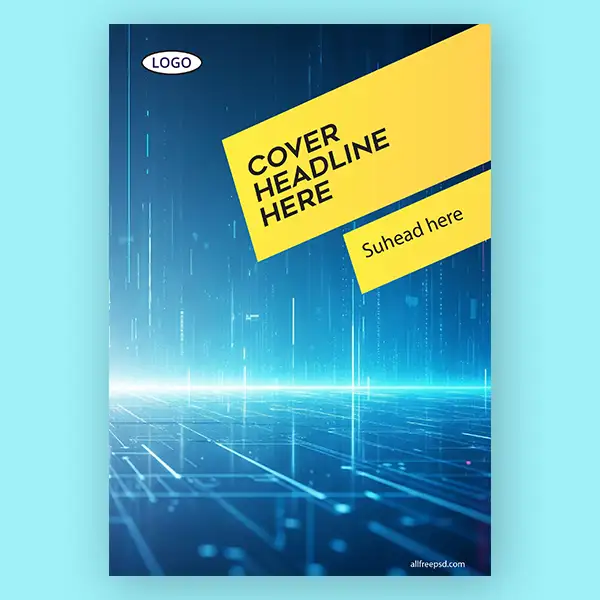 template-with-digital-background