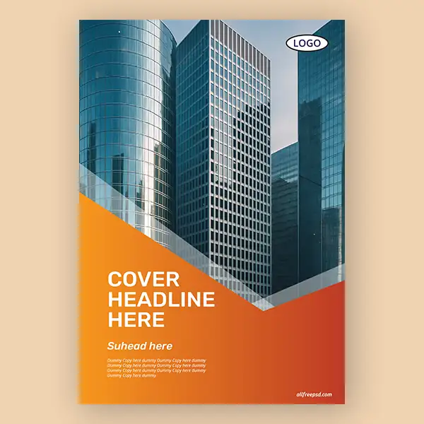 template-with-modern-office-building